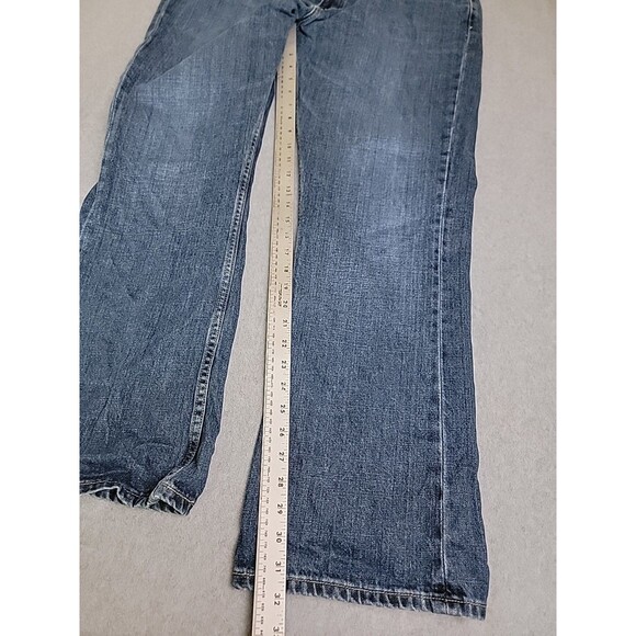 Levis 527 Jeans Mens 40 39x32 Boot Mid Rise Cotton Dark Blue Western Cowboy - Picture 2 of 15